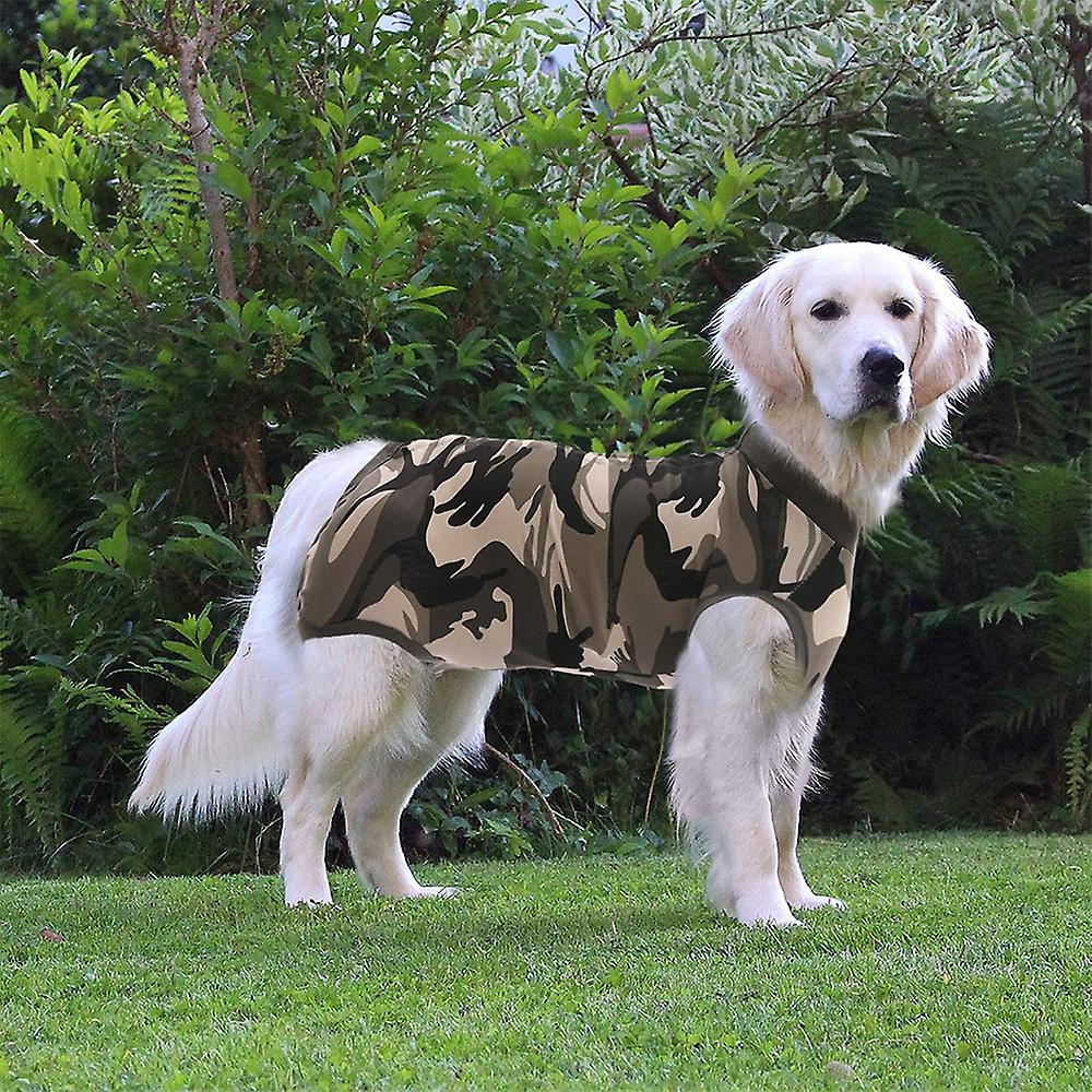 Dog Recovery Suit Cats Bodysuits For Abdominal Wounds Recovery Shirt For Male Female Pet Surgical Snugly-camouflage S