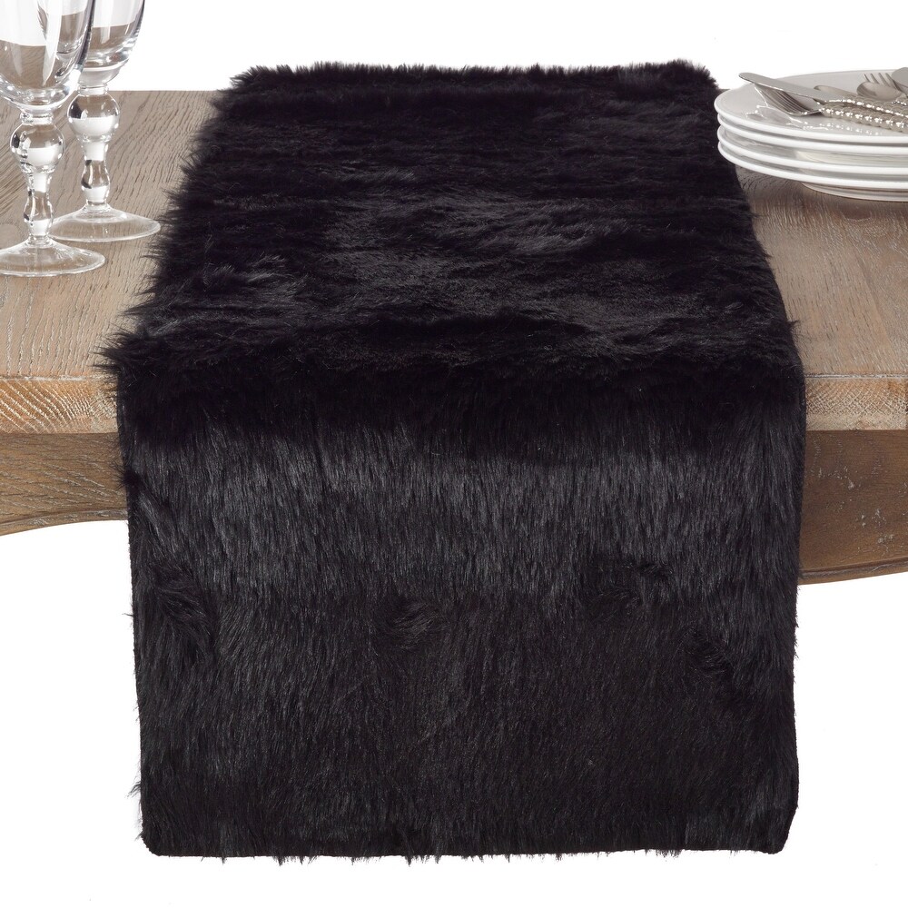 Juneau Collection Faux Fur Table Runner