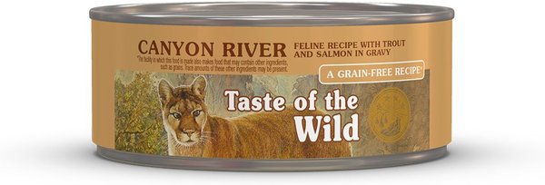 Taste of the Wild Canyon River Feline Recipe with Trout and Salmon in Gravy Canned Cat Food