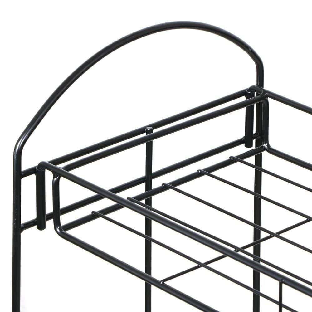 Yaheetech 32 in. H Metal Plant Stand with Tray Design For Outdoor/Indoor (2 Tier) DYkc7a0001