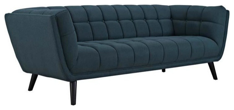 Mikaela Upholstered Fabric Sofa   Midcentury   Sofas   by Virgil Stanis Design  Houzz