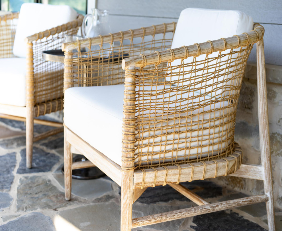 Beverly Teak Outdoor Lounge Chair   Tropical   Outdoor Lounge Chairs   by Hives  ampHoney  Houzz