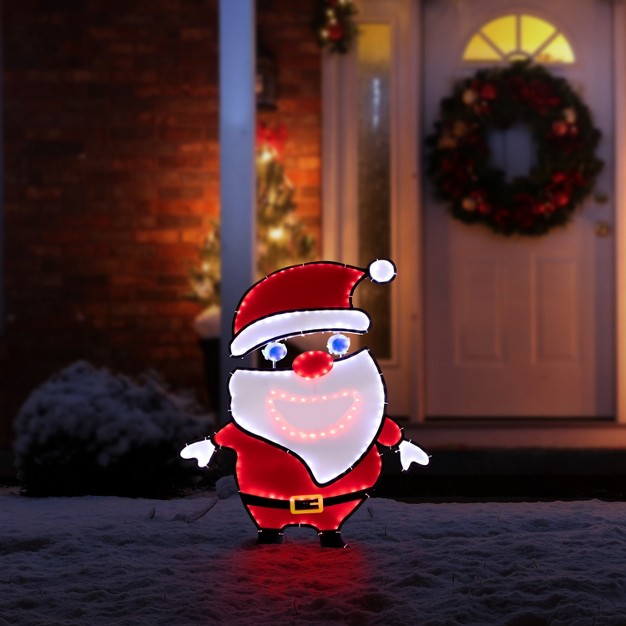 Mr Christmas Led Singing Sculpture Santa Motion Activated Outdoor Christmas Decoration