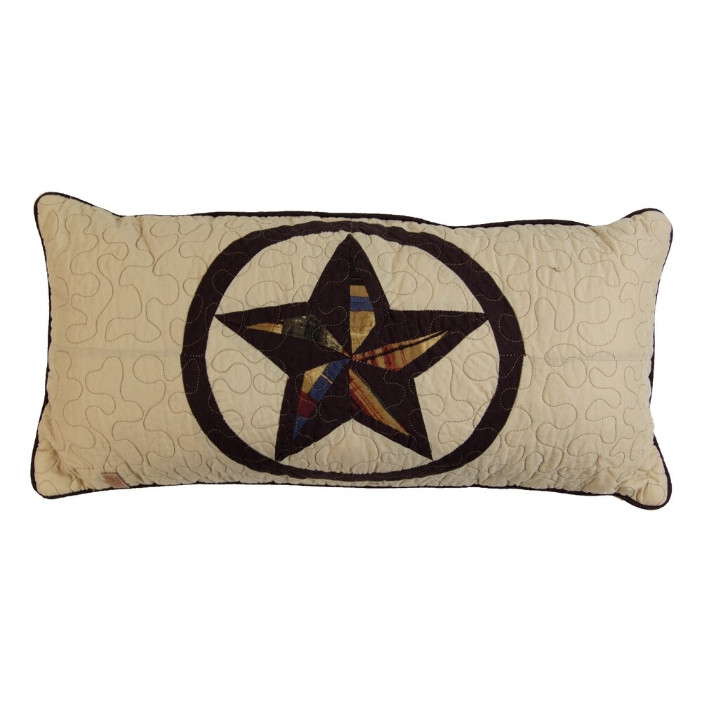 Donna Sharp Rustic Star Cotton Rectangle Decorative Pillow