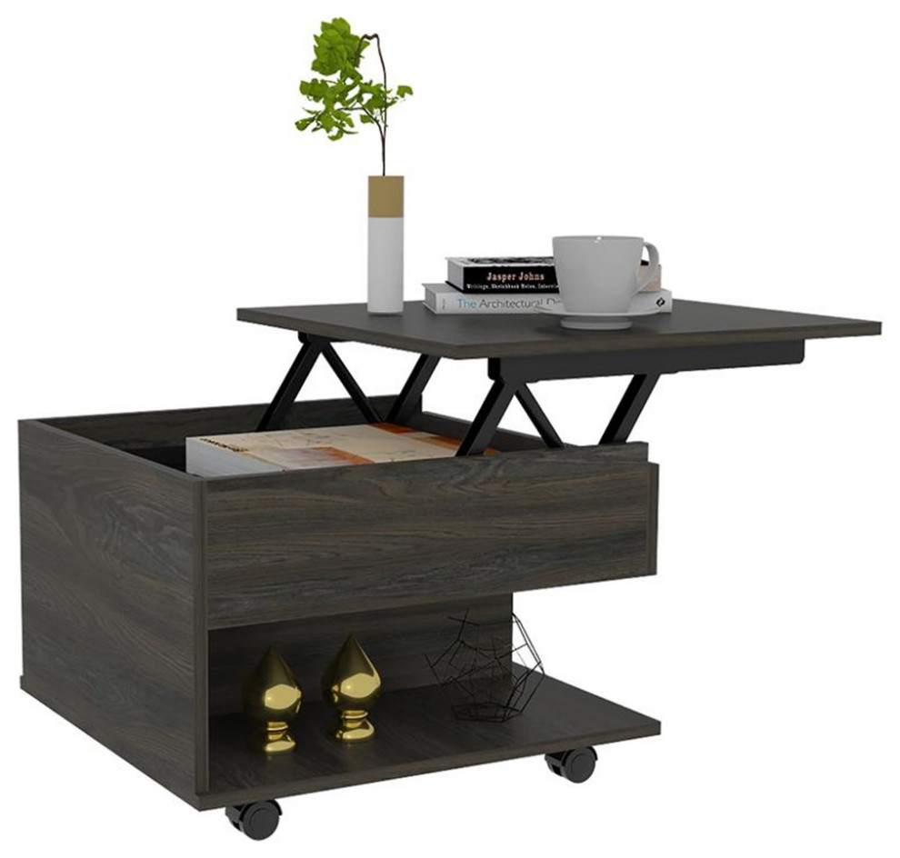 Home Square 2 Piece Set with Coffee Table with Casters and Lift Top Coffee Table   Coffee Table Sets   by Homesquare  Houzz