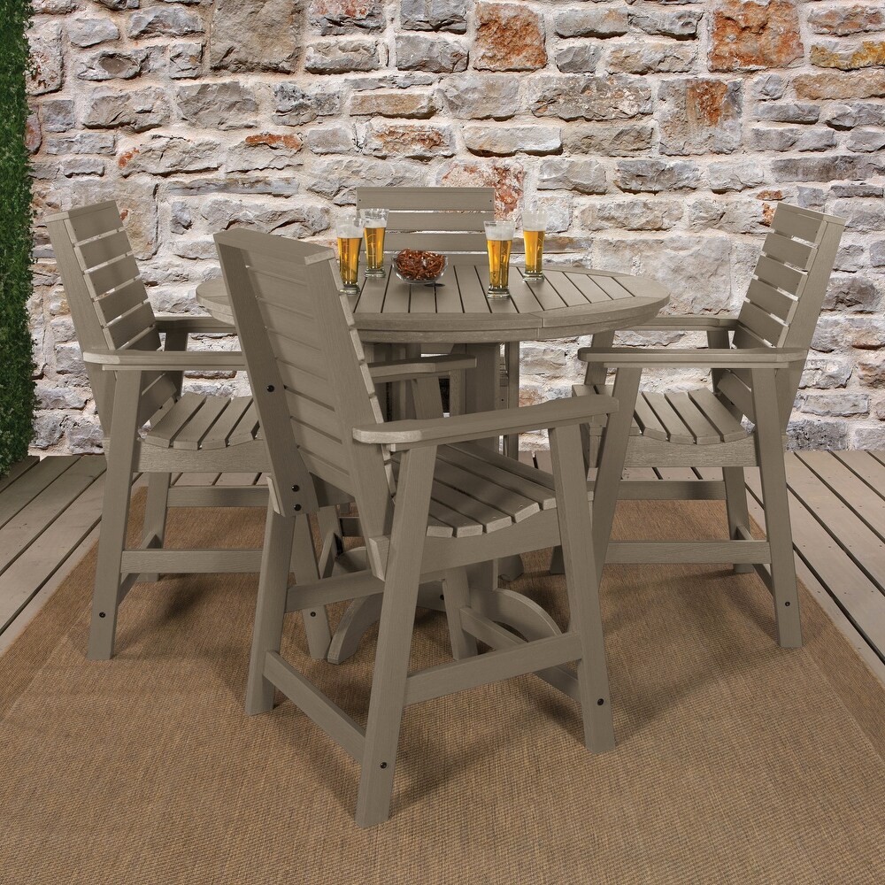 Weatherly 5 piece Outdoor Dining Set   48\