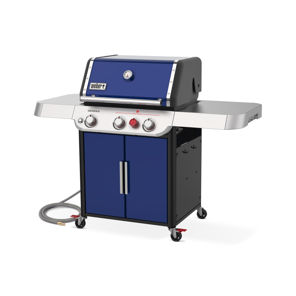 Weber Genesis SP-E-325S Grill Natural Gas 3 Burner Deep Ocean Blue ;