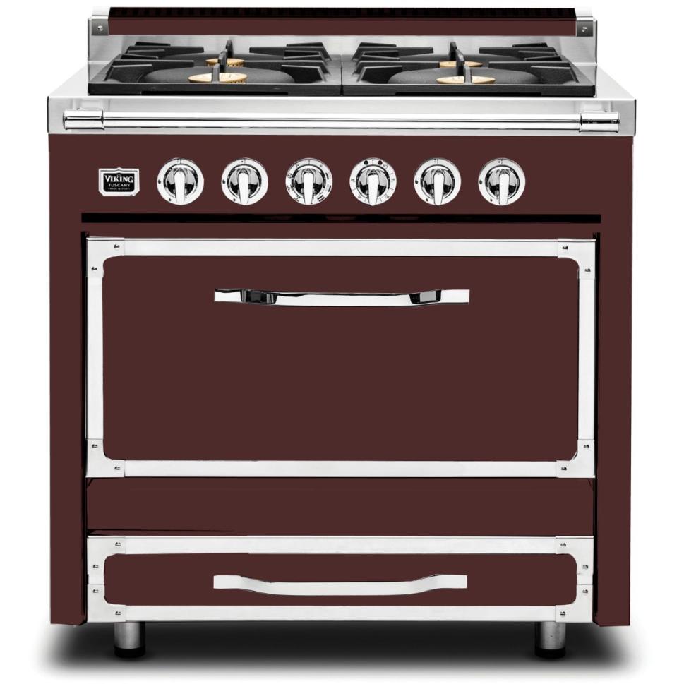 Viking 36-inch Freestanding Dual Fuel Range with 4 Burners TVDR361-4BKA