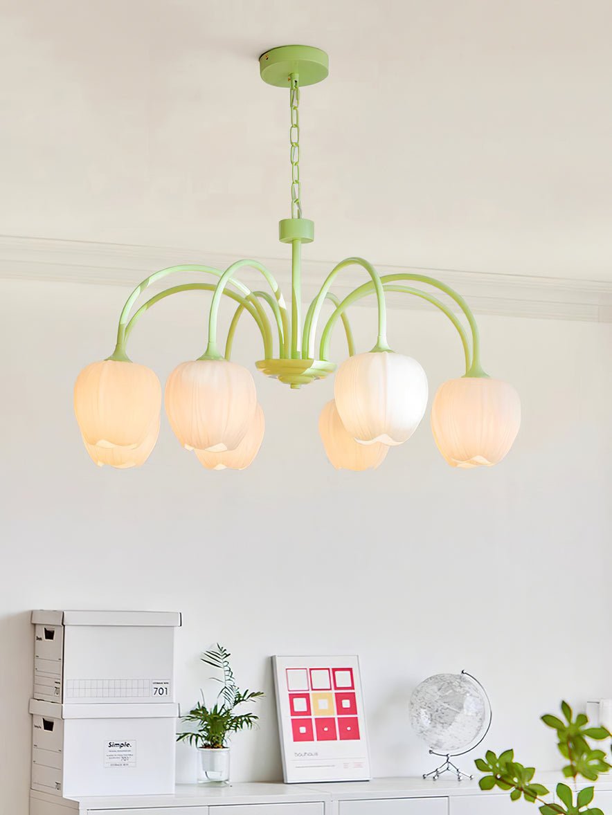 Tulip Matcha Chandelier