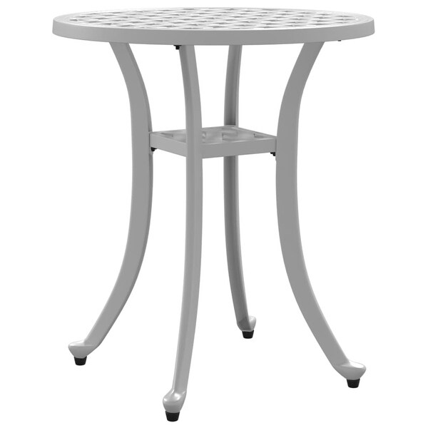 vidaXL Patio Table White Ø18.9