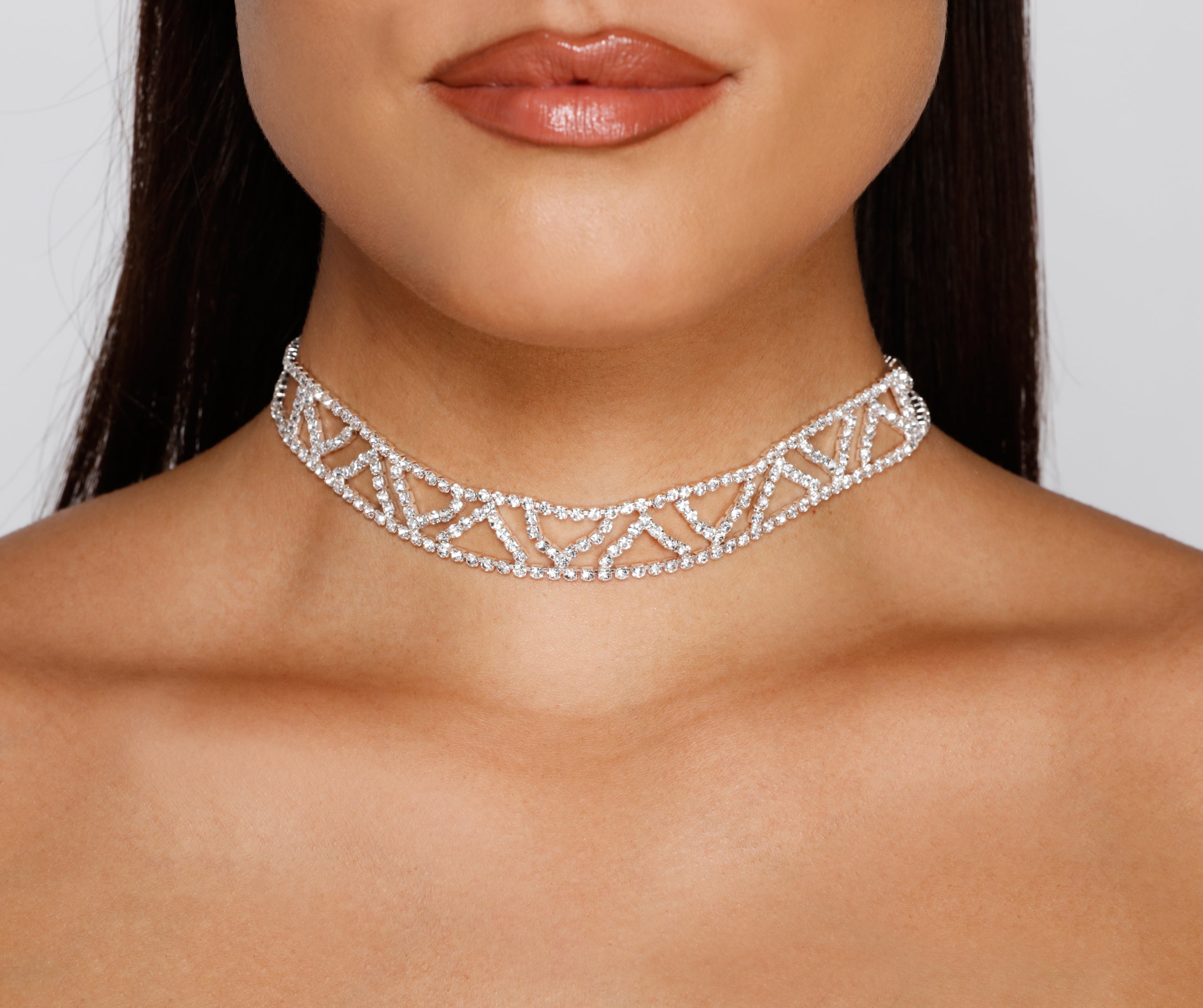 Bring The Sparkle Trendy Choker Necklace