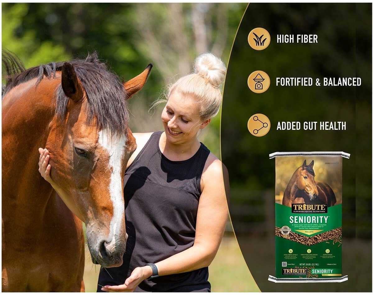 Tribute Equine Nutrition Seniority Pellet Low-NSC Horse Feed