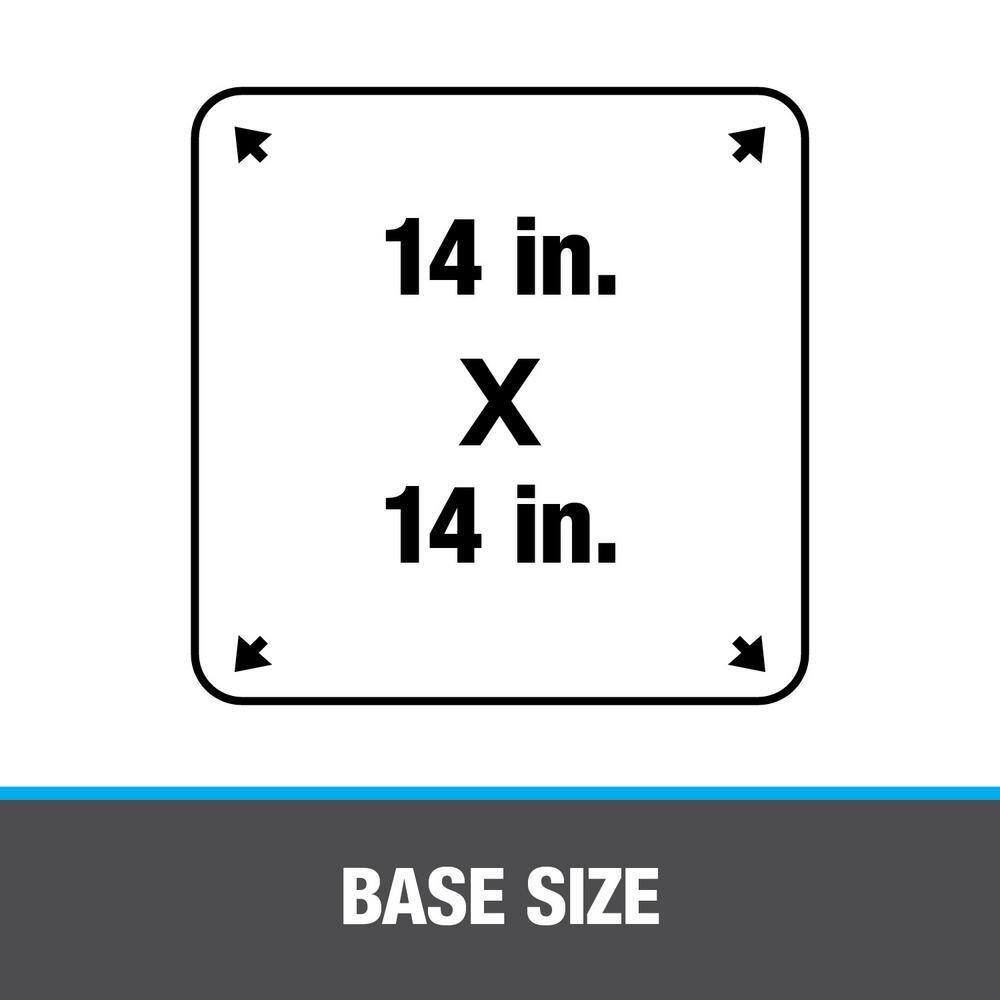 Oatey Master Flash 14 in. x 14 in. Vent Pipe Roof Flashing with 5-12 in. - 11-12 in. Adjustable Diameter 14056