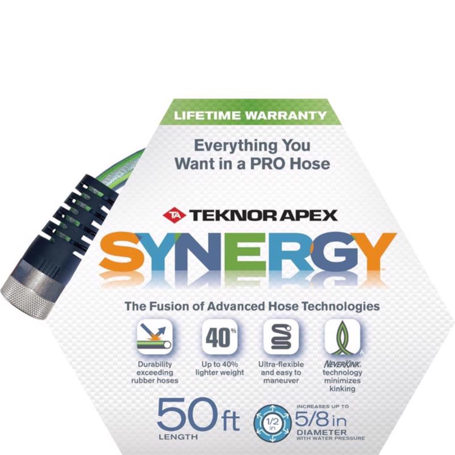 Teknor Apex Synergy 5/8 in. D X 50 ft. L Heavy Duty Garden Hose