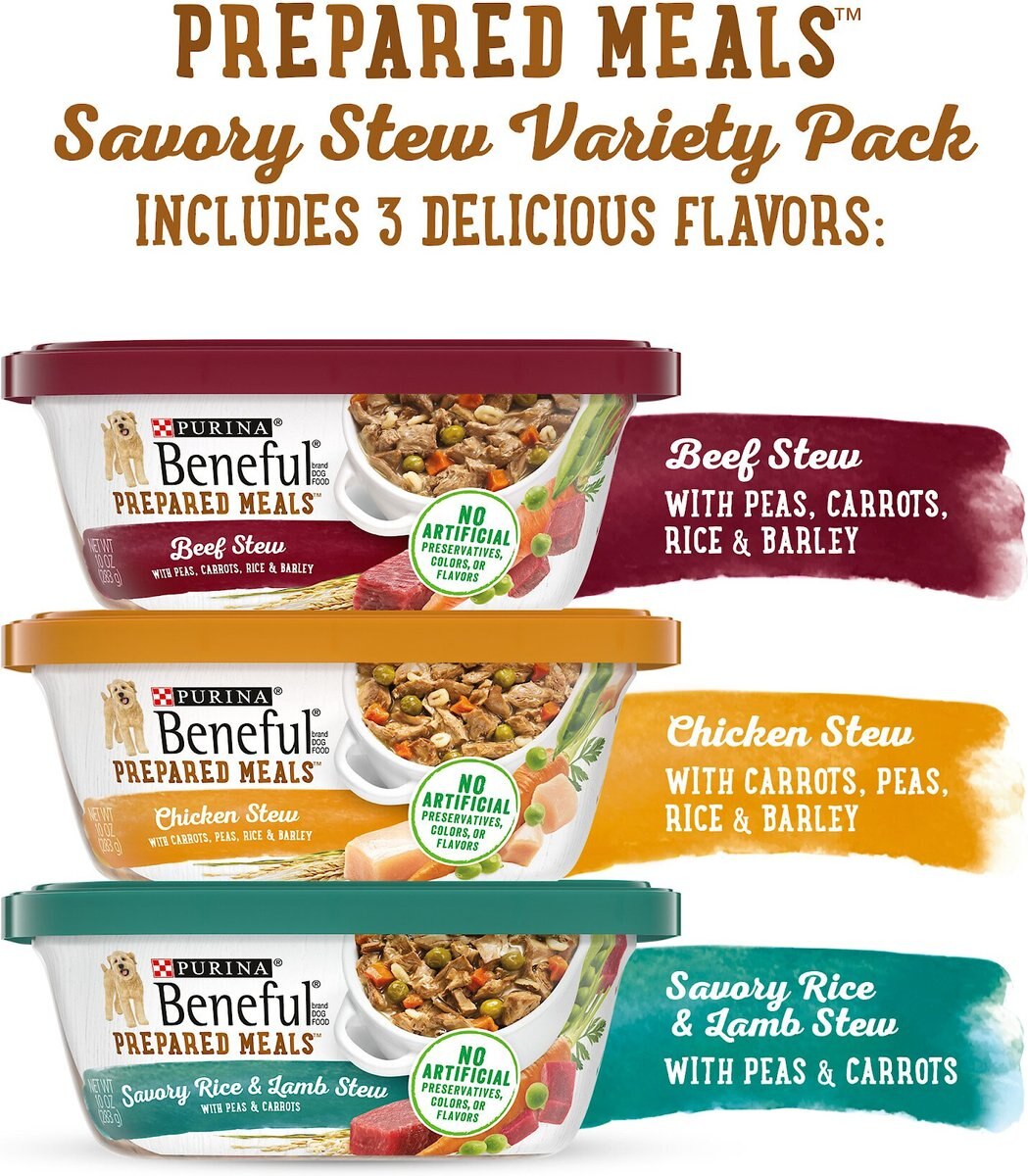 Purina Beneful Prepared Meals Variety Pack Wet Dog Food