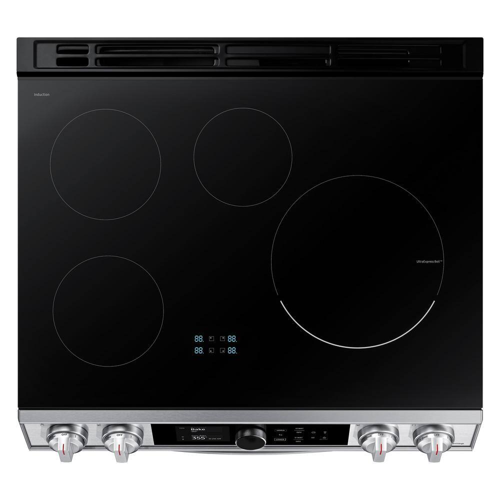  6.3 cu. ft. 4-Burner Slide-In Electric Induction Range with Air Fry in Fingerprint Resistant Stainless Steel NE63T8951SS