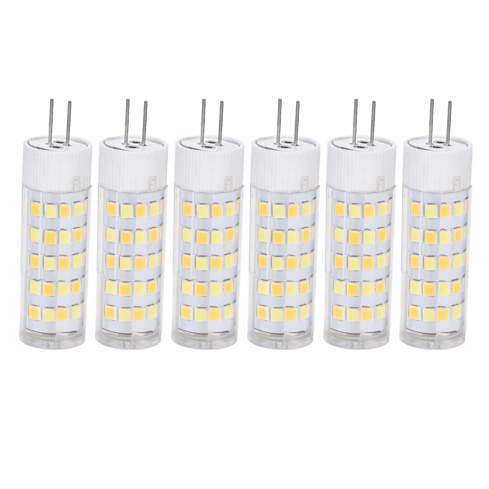 6PCS G4 Light Bulb 3 Light Color 220V Small Ceiling Lamp Bulb Wall Lamp Bulb for Home OfficeG4 7W 64LED