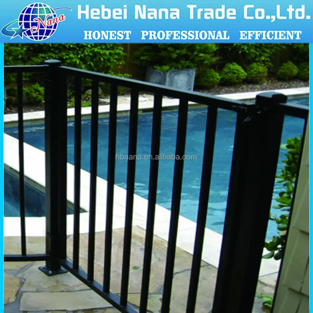 Modern retractable Metal square garden gates / metal fence / metal yard gate