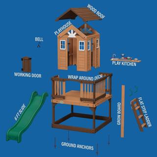 Backyard Discovery Echo Heights Elevated Playhouse 2102316COM