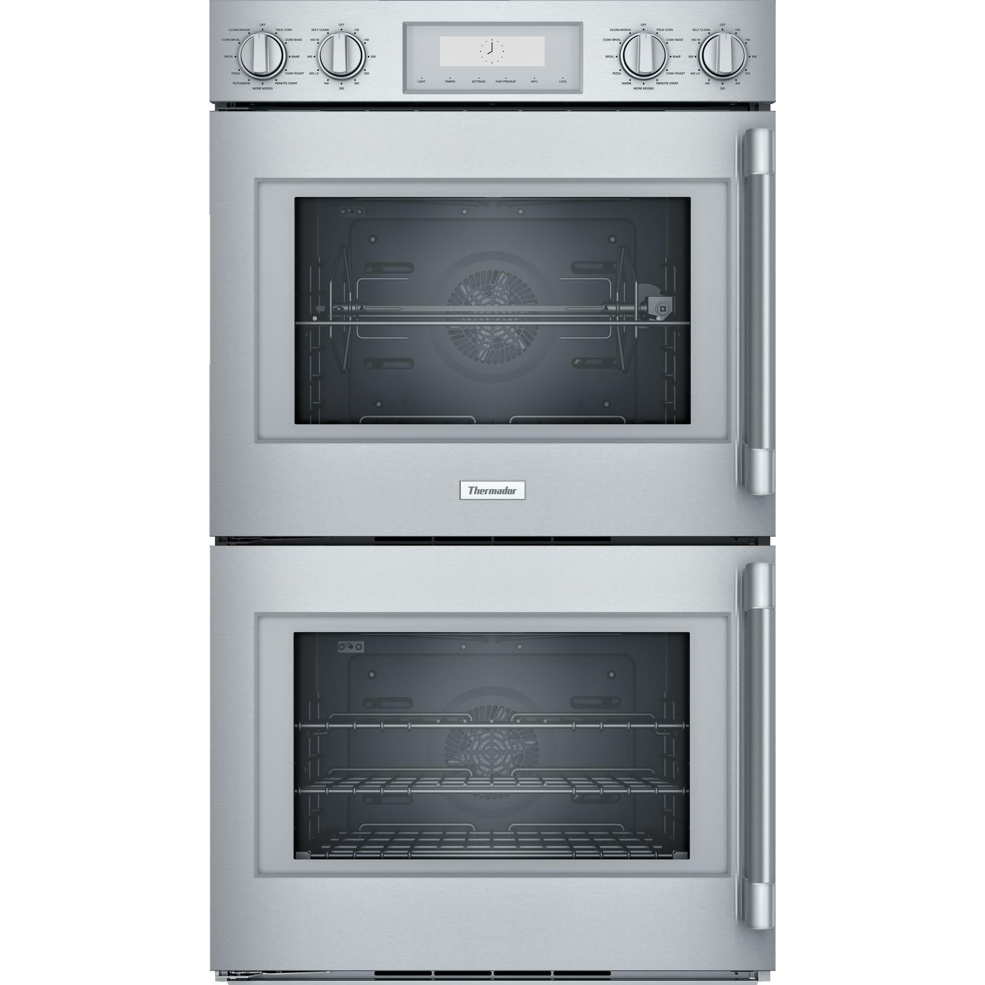 Thermador 30-inch, 9.0 cu.ft. Built-in Double Wall Oven with Home Connect POD302LW