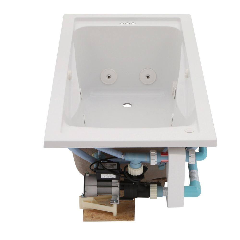 American Standard EverClean 60 in. x 32 in. Reversible Drain Whirlpool Tub in White 2422LC.020