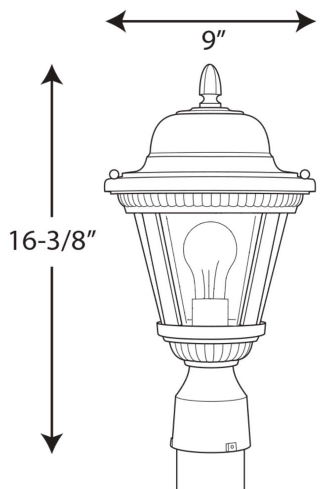 Progress Lighting P5445 LED Westport LED Post Light   Traditional   Post Lights   by Buildcom  Houzz