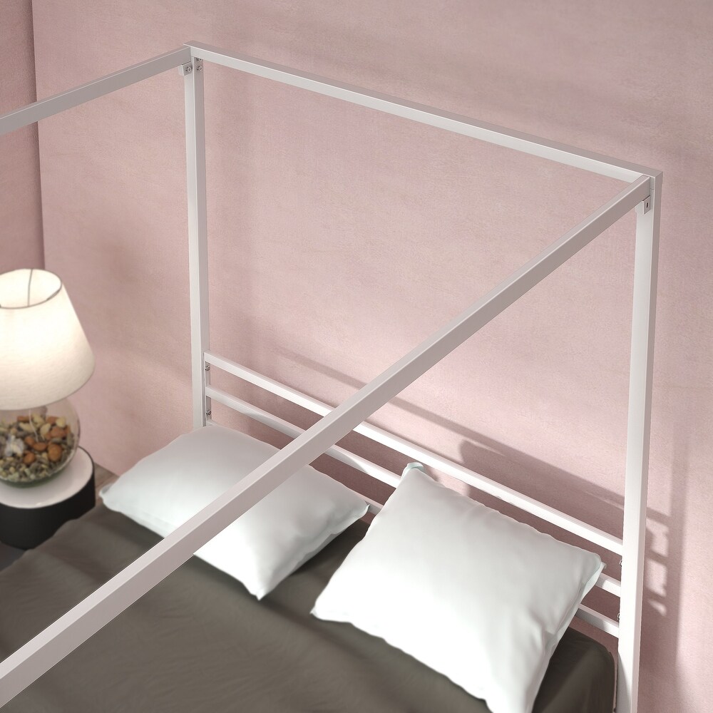 Priage by ZINUS Metal Canopy Platform Bed Frame