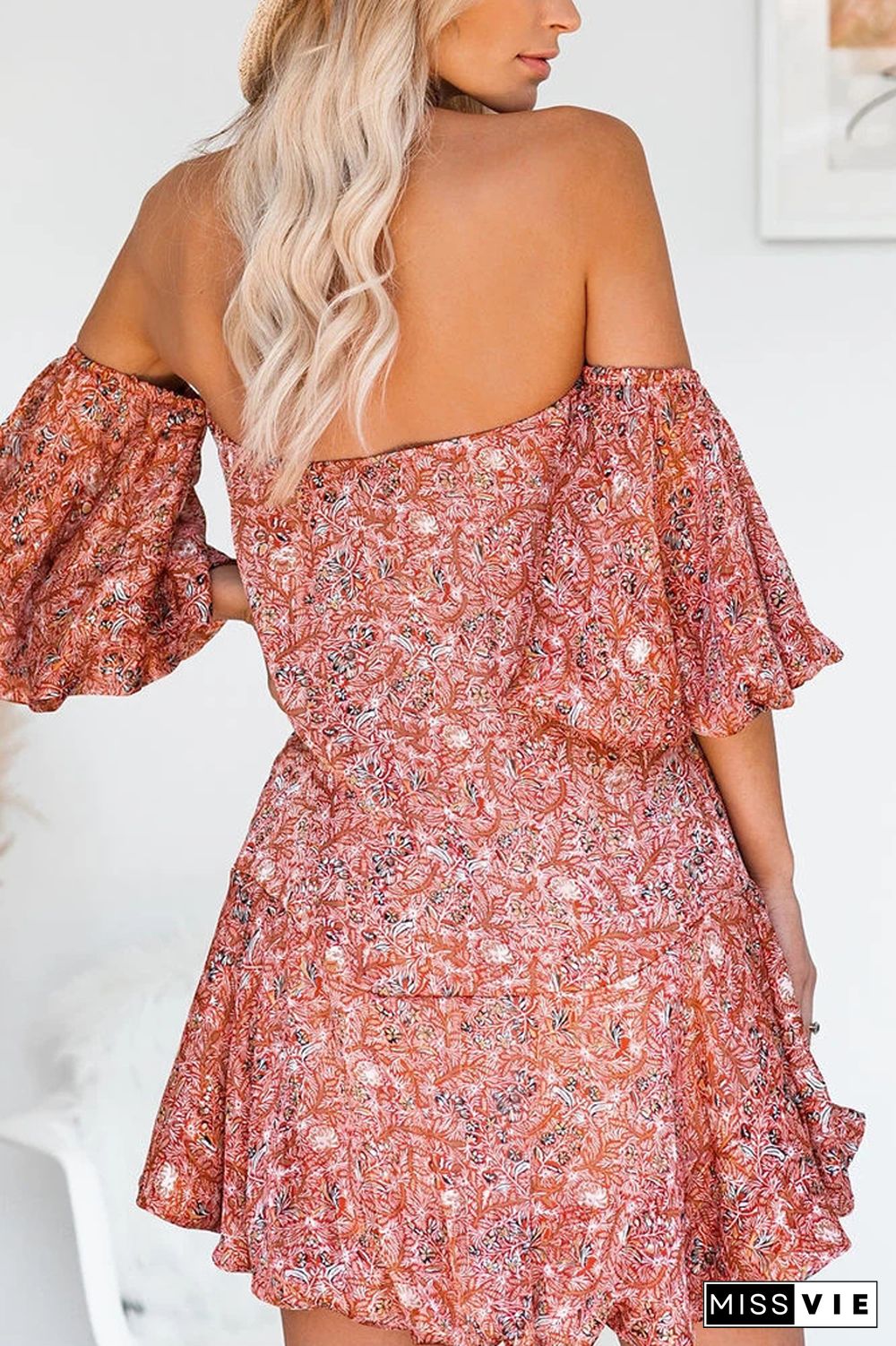 KarliDress Floral Off The Shoulder A-line Dress P12529