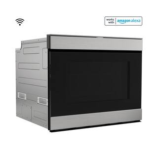 Sharp 24 in. Built-in Smart Stainless Steel Electric Convection Microwave Drawer Oven SMD2499FS