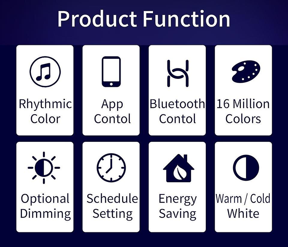 Bluetooth Smart Led Light Bulb Control Lamp Led Rgb Light Dimmable 10w Rgb Cct Led Lamp Bulb