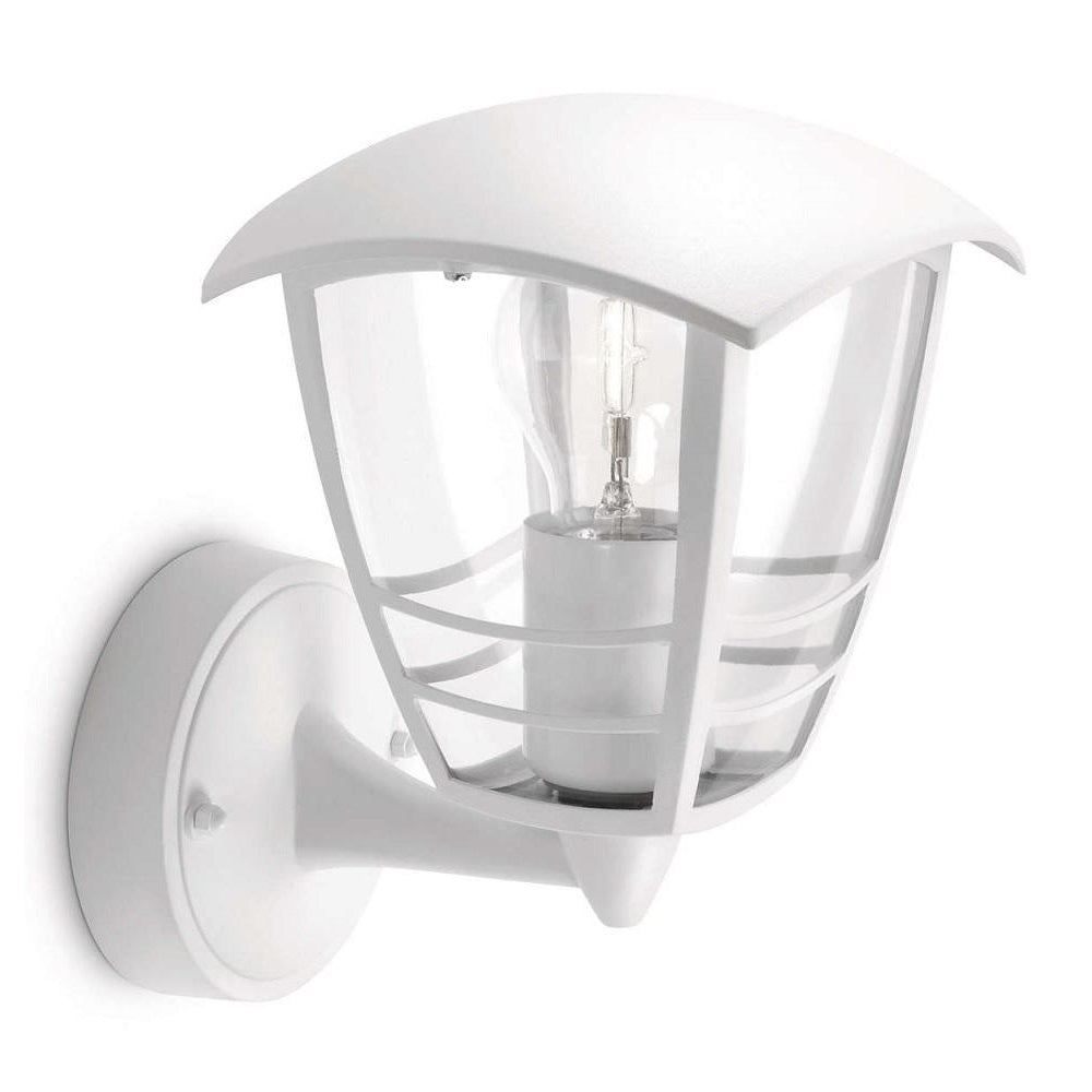 Philips 15380/31/16 Creek White Outdoor Up Lantern Wall Light (153803116)