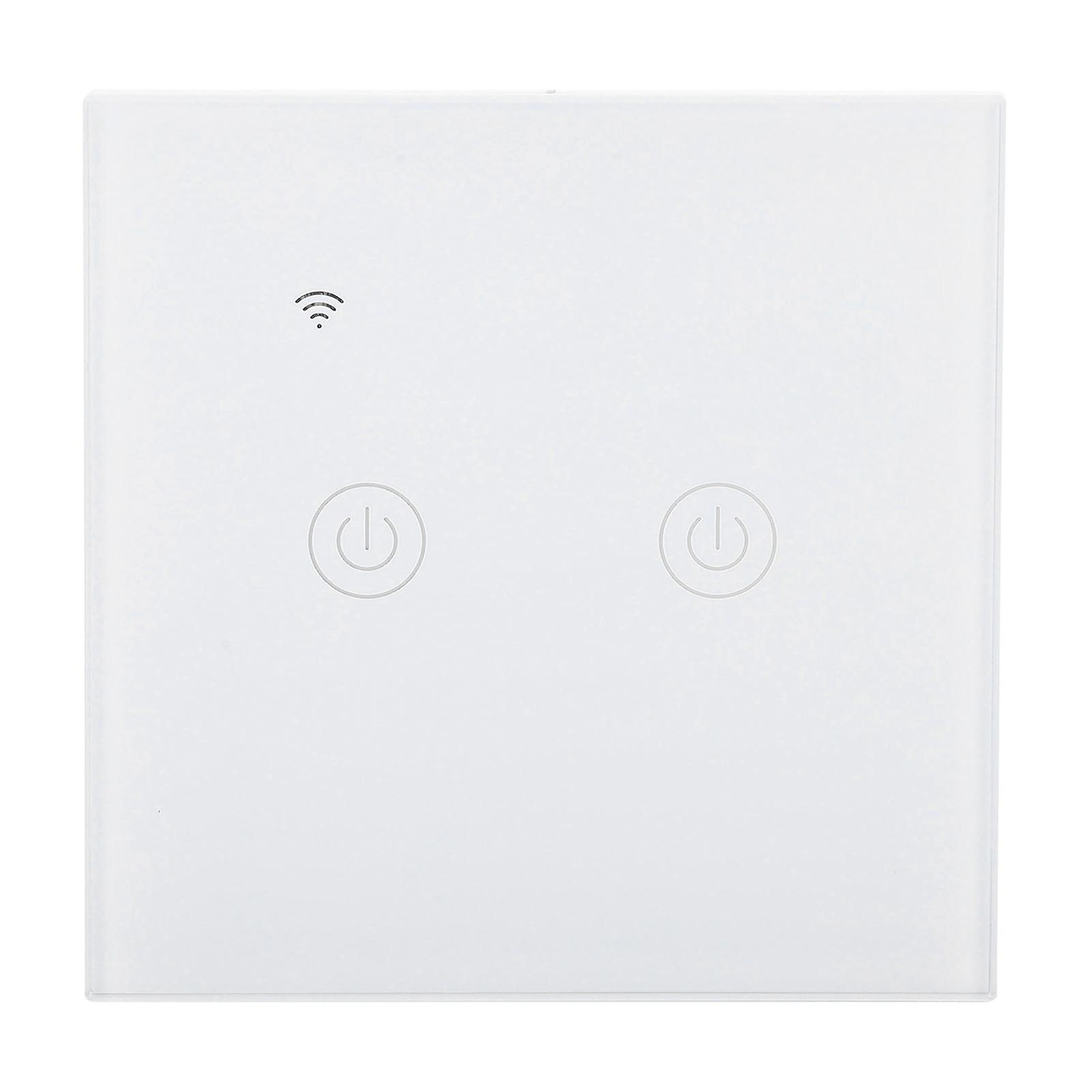 Smart Light Switch Touch Panel Abs Universal For Single / Zero Fire Wire 220240vac2 Way Wifi