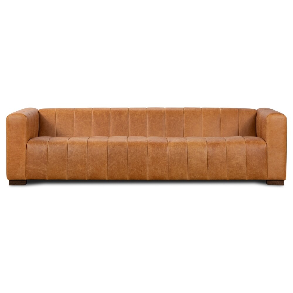 Poly and Bark Canale Sofa   Genuine Italian Leather