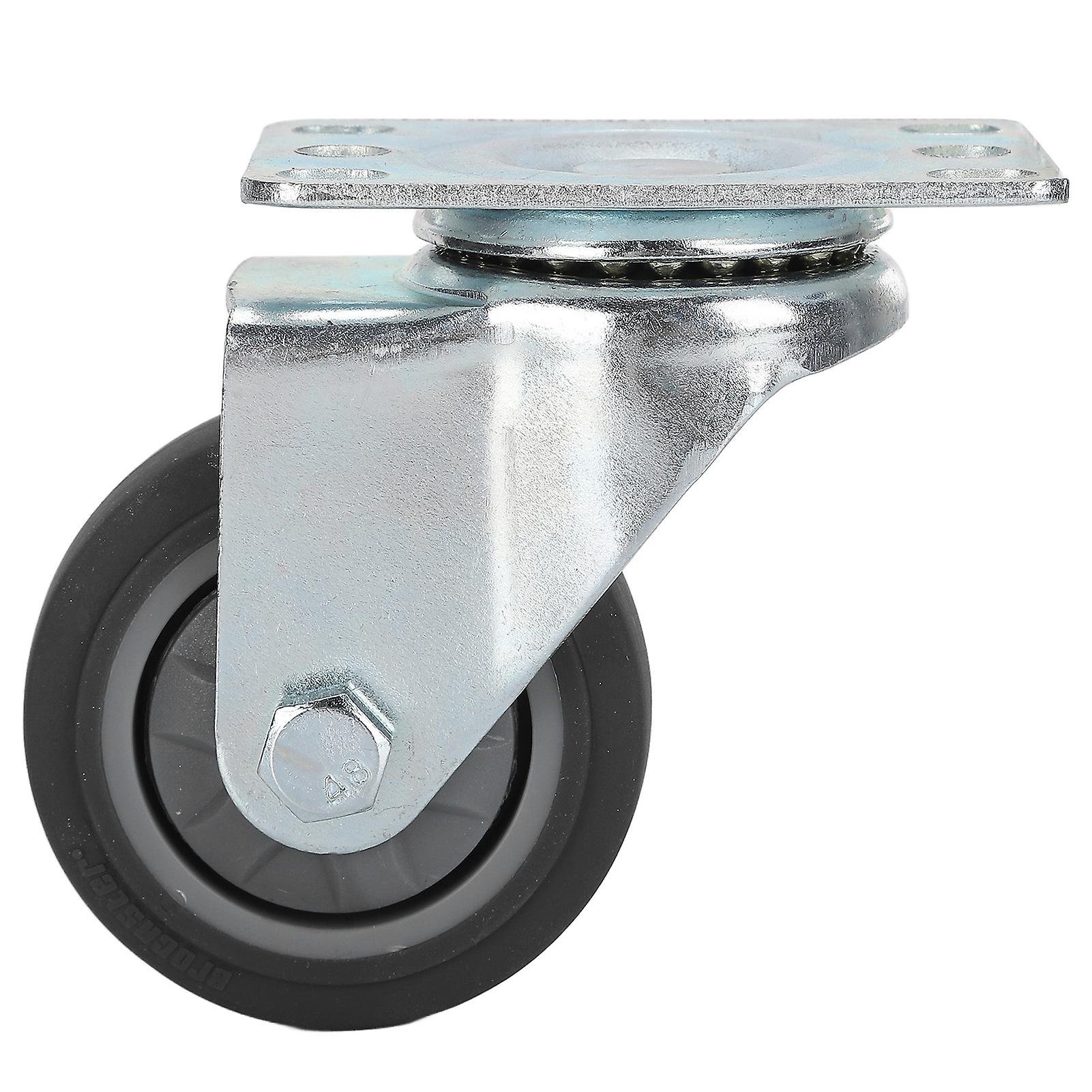 Swivel Caster 75mm Low Noise Heavy Duty Tpr Wheel Accessory Replacement For Cart