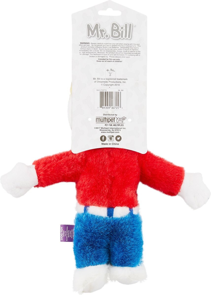 Multipet Mr. Bill Plush Dog Toy