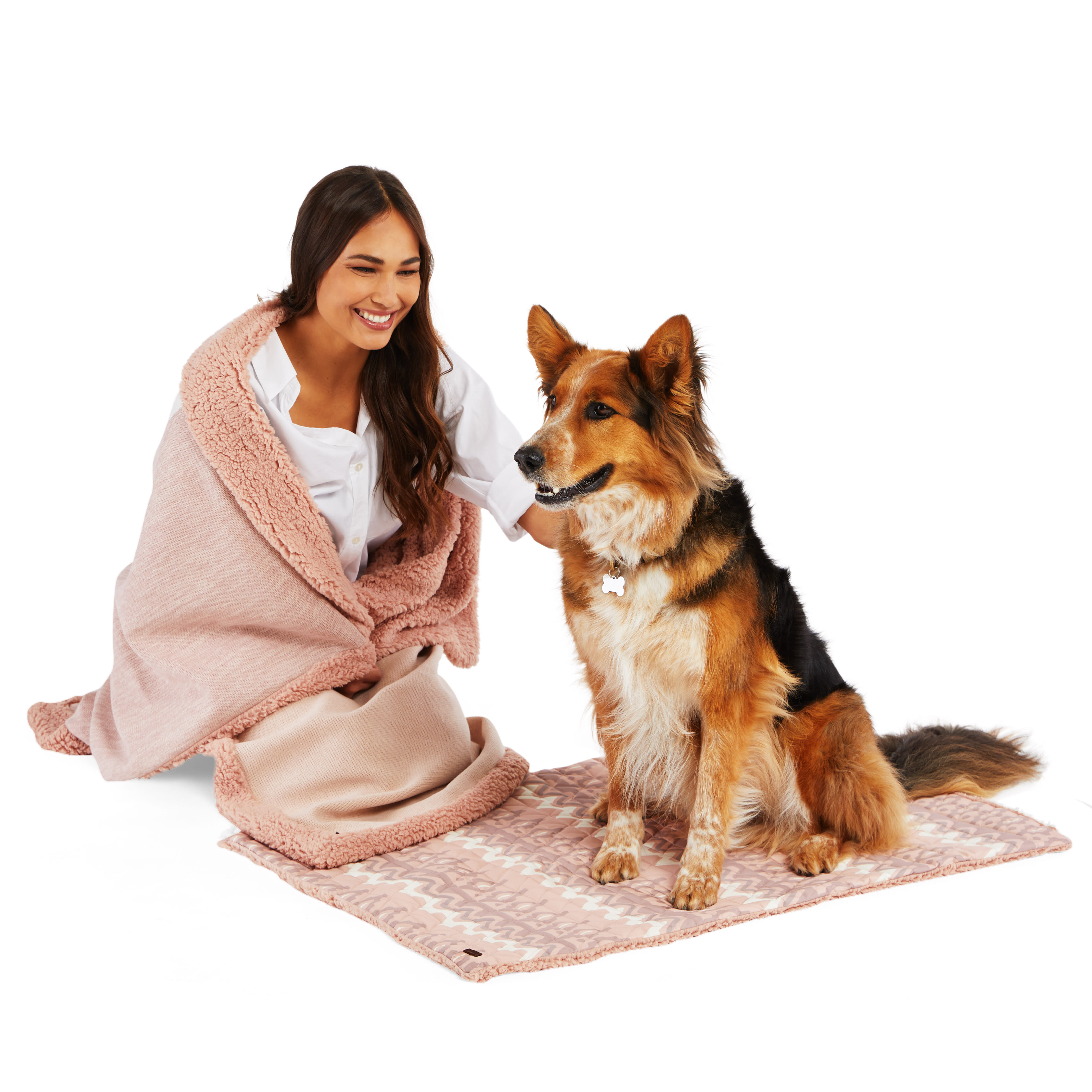 Reddy Pink Matching Throw Set for Dogs