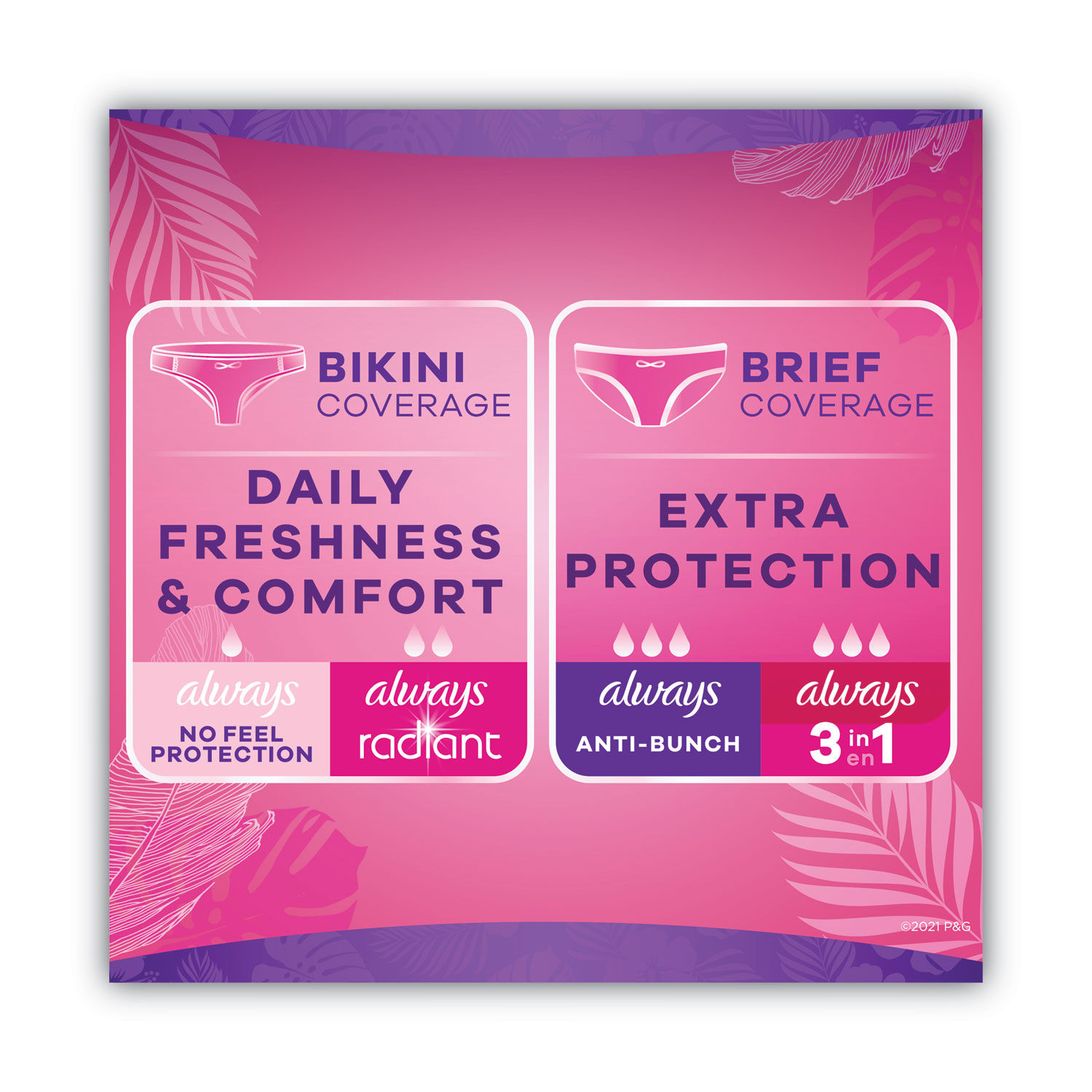 Thin Daily Panty Liners by Alwaysandreg; PGC10796PK