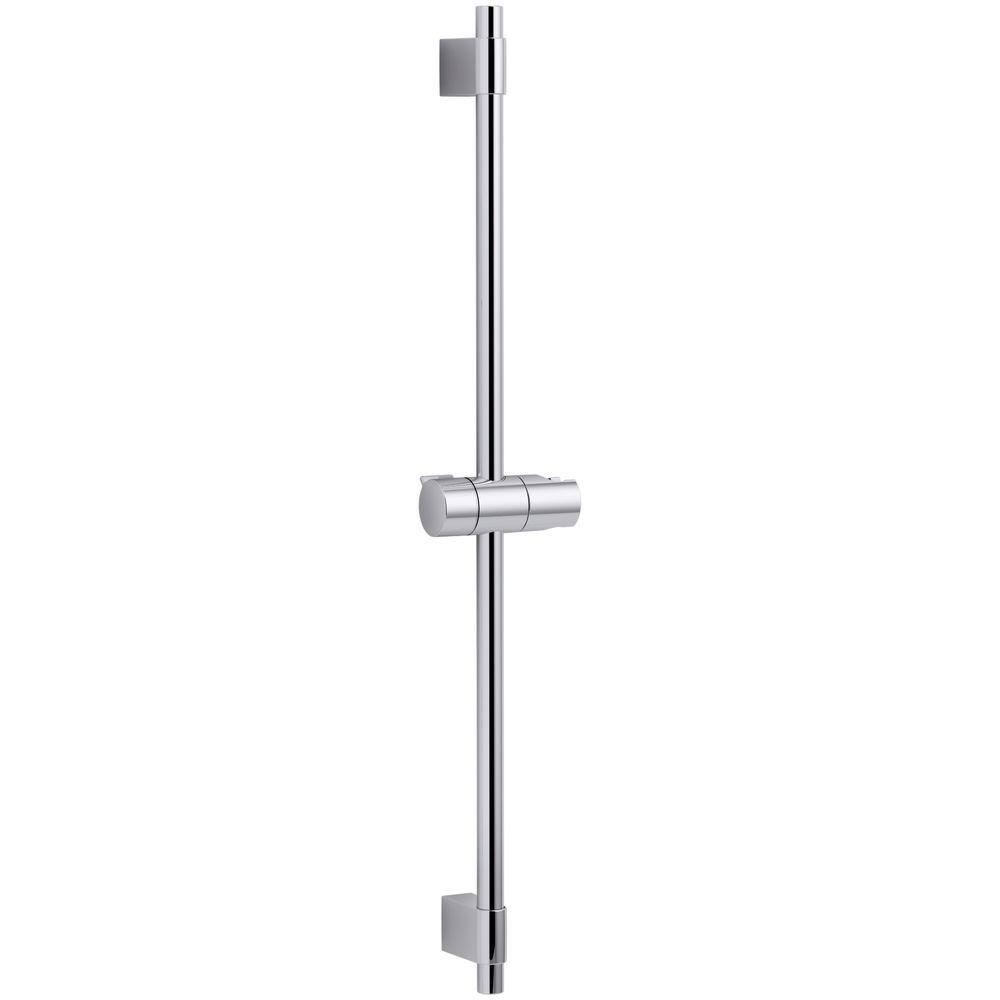 KOHLER Awaken 1-Spray Single Function Wall Bar Shower Kit in Polished Chrome K-98341-CP