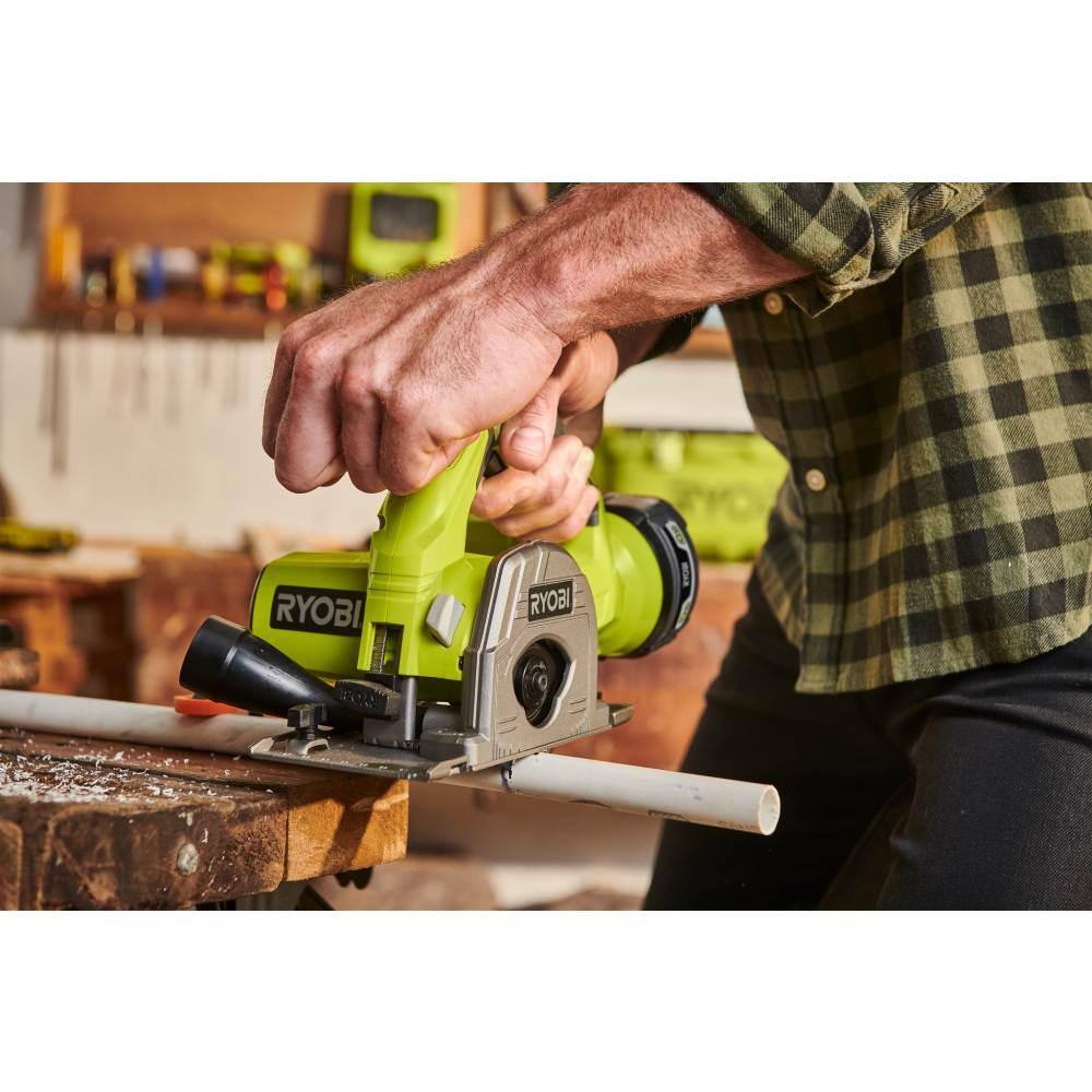 RYOBI ONE+ 18V Cordless 3-38 in. Multi-Material Plunge Saw (Tool Only) P555