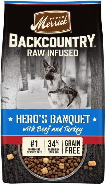 Merrick Backcountry Freeze-Dried Raw Hero's Banquet Recipe Dry Dog Food