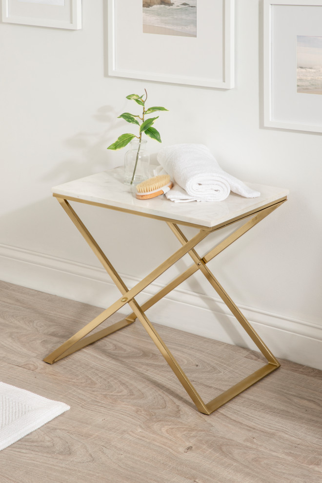 Laraway Folding Side Table   Contemporary   Side Tables And End Tables   by Uniek Inc.  Houzz