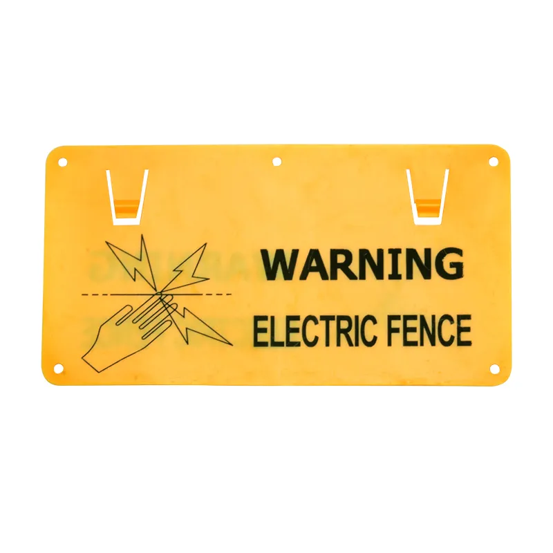 PP material UV resistance easily assembled double sided printing farm electric fence caution sign