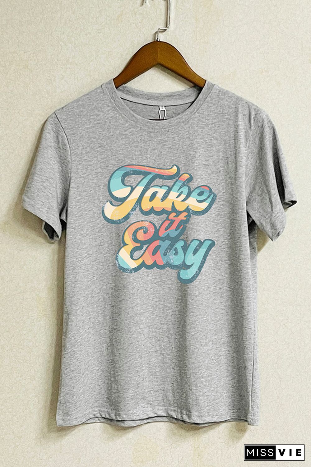 Take It Easy Graphic T-Shirt Wholesale