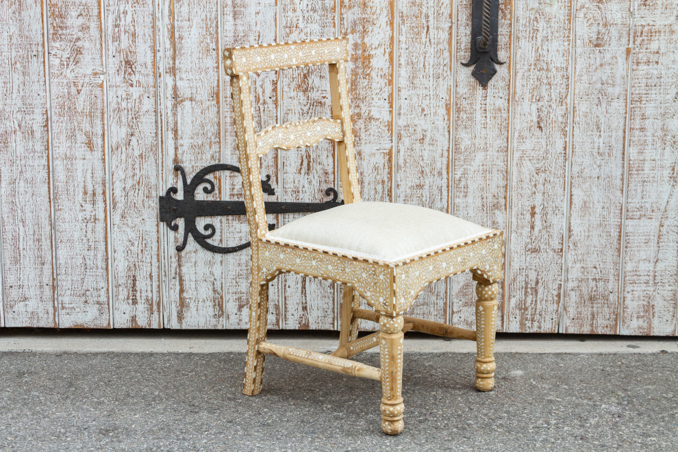 British Colonial Inlaid Chair   Mediterranean   Dining Chairs   by De cor  Houzz