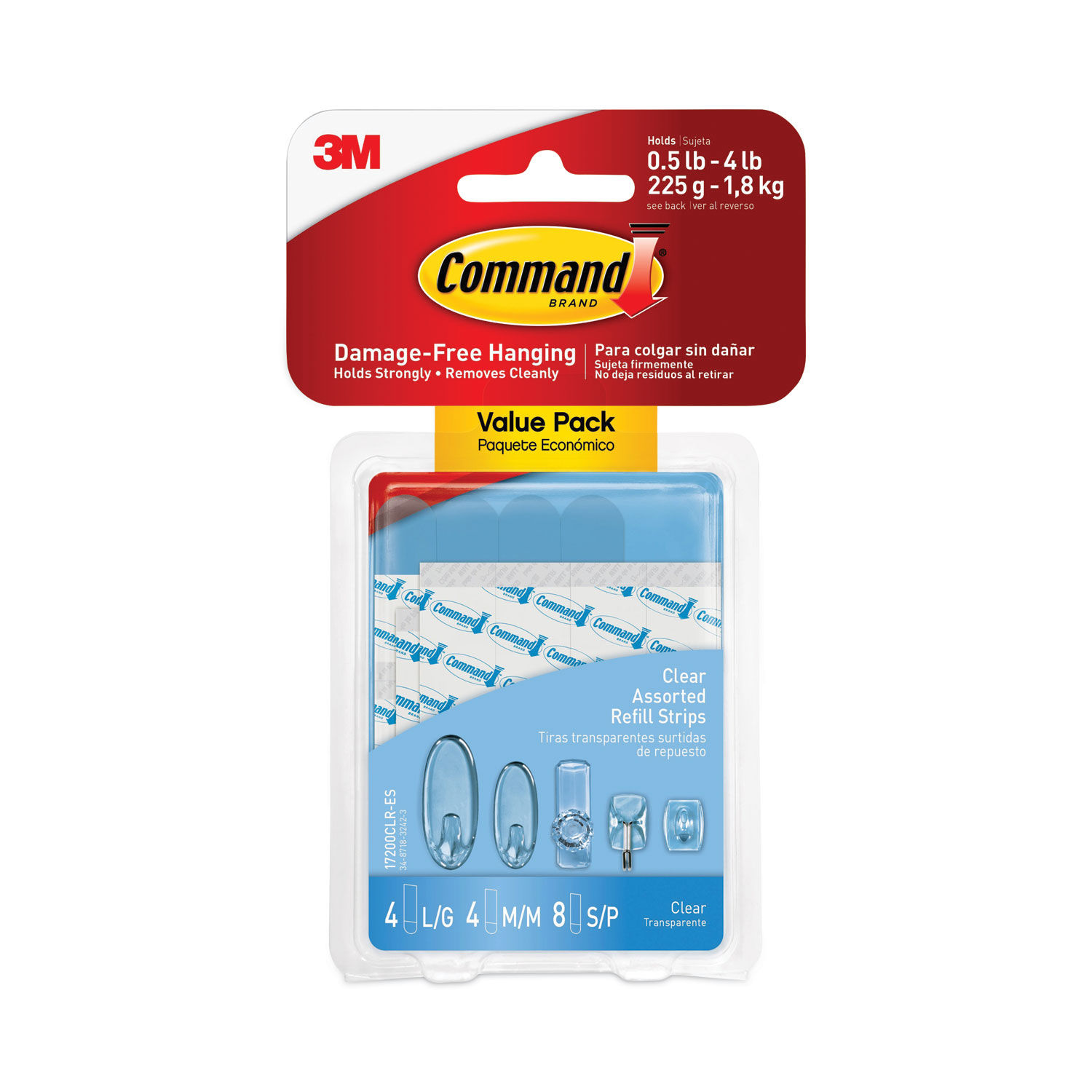 Assorted Refill Strips by Commandandtrade; MMM17200CLRES