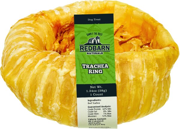 Redbarn Trachea Ring Natural Chew Dog Treat， 1 count