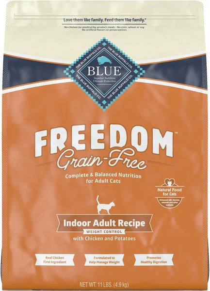 Blue Buffalo Freedom Indoor Weight Control Chicken Recipe Grain-Free Dry Cat Food