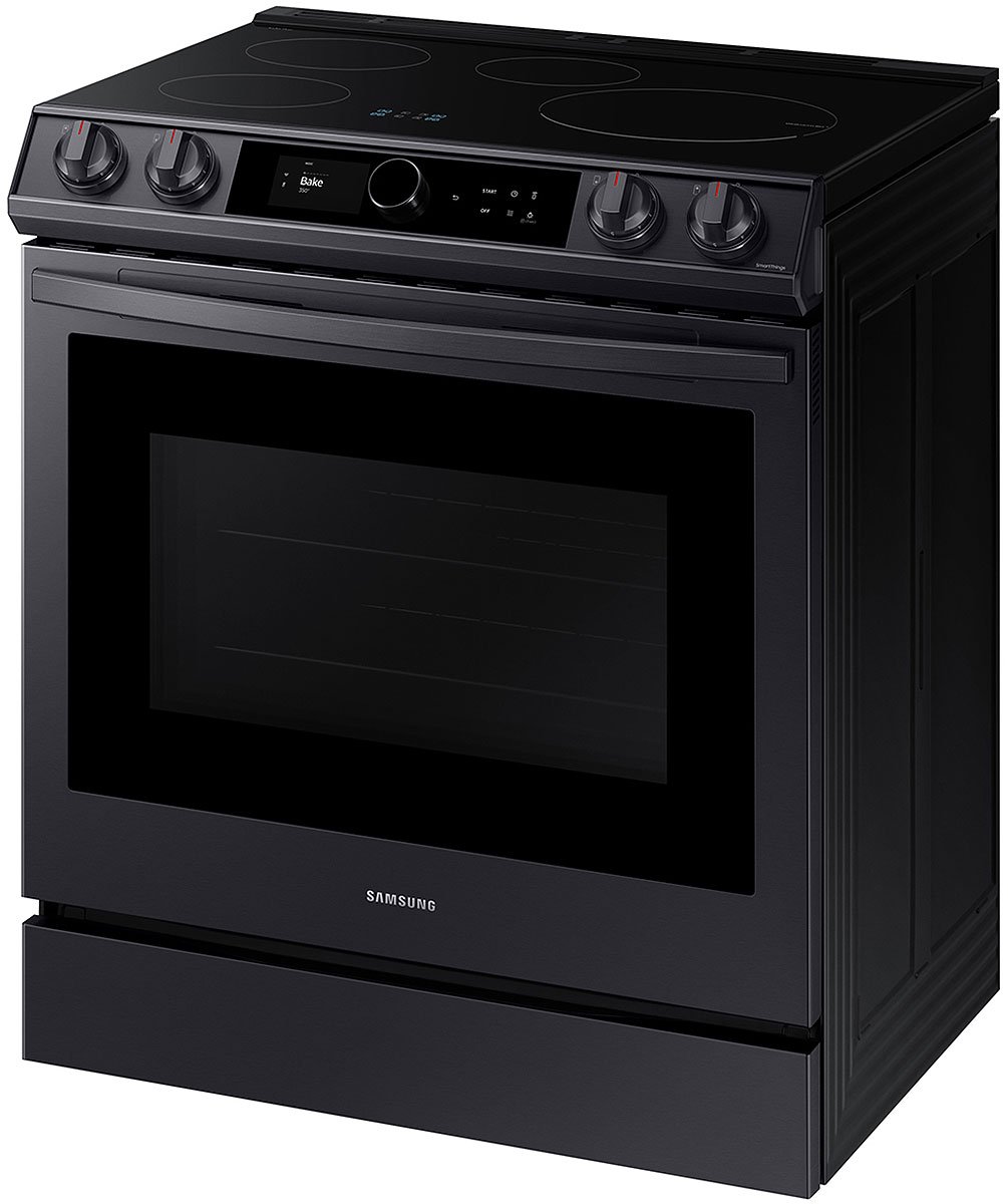  ADA 6.3 Cu. Ft. Fingerprint Resistant Black Stainless Steel Smart Slide-In Induction Range With Smart Dial and Air Fry