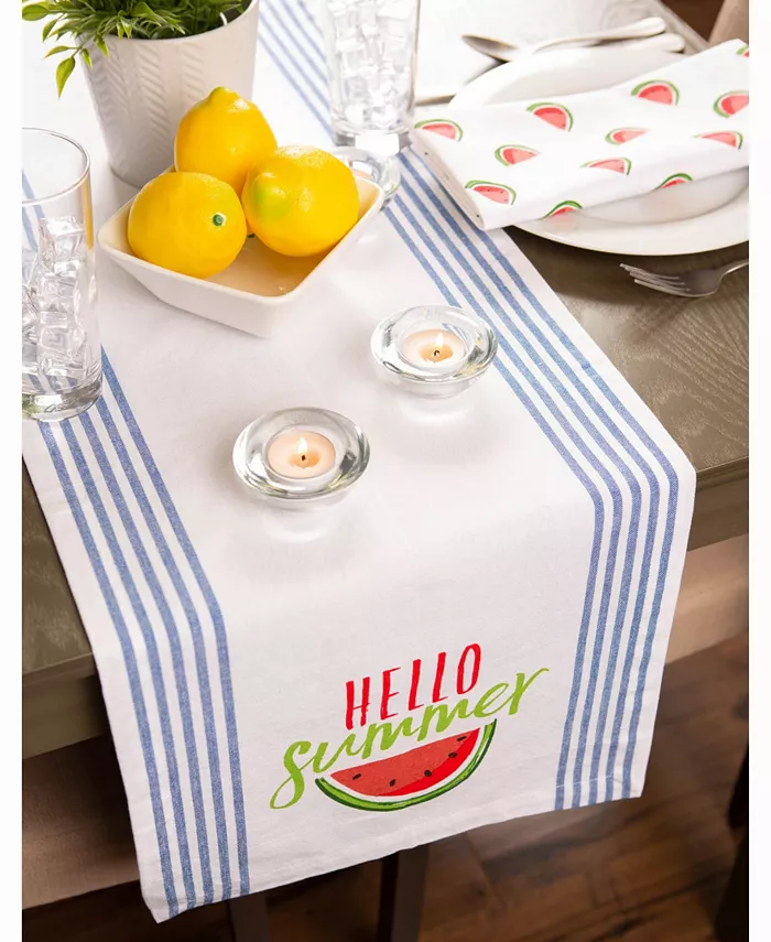 Design Imports Hello Summer Print Table Runner 14 X 72