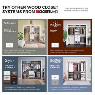 ClosetMaid Style+ 14.59 in. D x 25.12 in. W x 31.28 in. H Noir Laundry Room Floating Cabinet Kit with Modern Doors 10000-02195